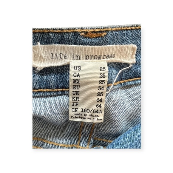 Life in progress denim jeans overalls jumper sz 25 small - Picture 10 of 10